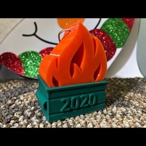 2020 Dumpster Fire 3D printed Ornaments